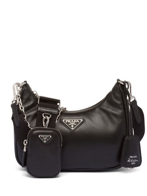 prada double triangle|Prada bag re edition.